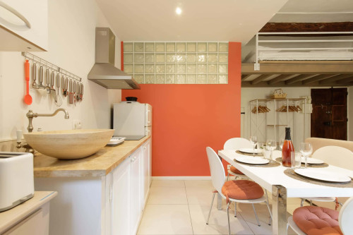 (33c) Charming Mezzanine Studio near Provençal Market AC free parking - Gallery - 7