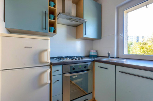 Modern single bedroom near Księcia Janusza metro