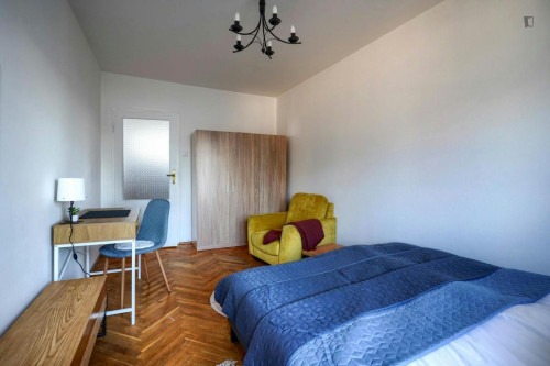Very cool double bedroom in the centre of Warsaw