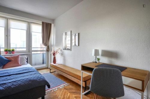 Very cool double bedroom in the centre of Warsaw
