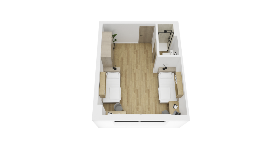 Double Room - micampus Tovar 6 - Gallery - 3