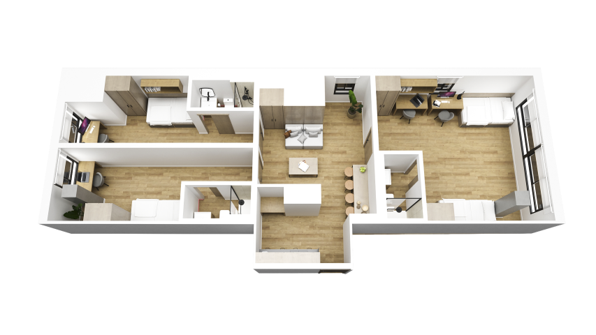 Double Room In Apartment - micampus Tovar 6 - Gallery - 2