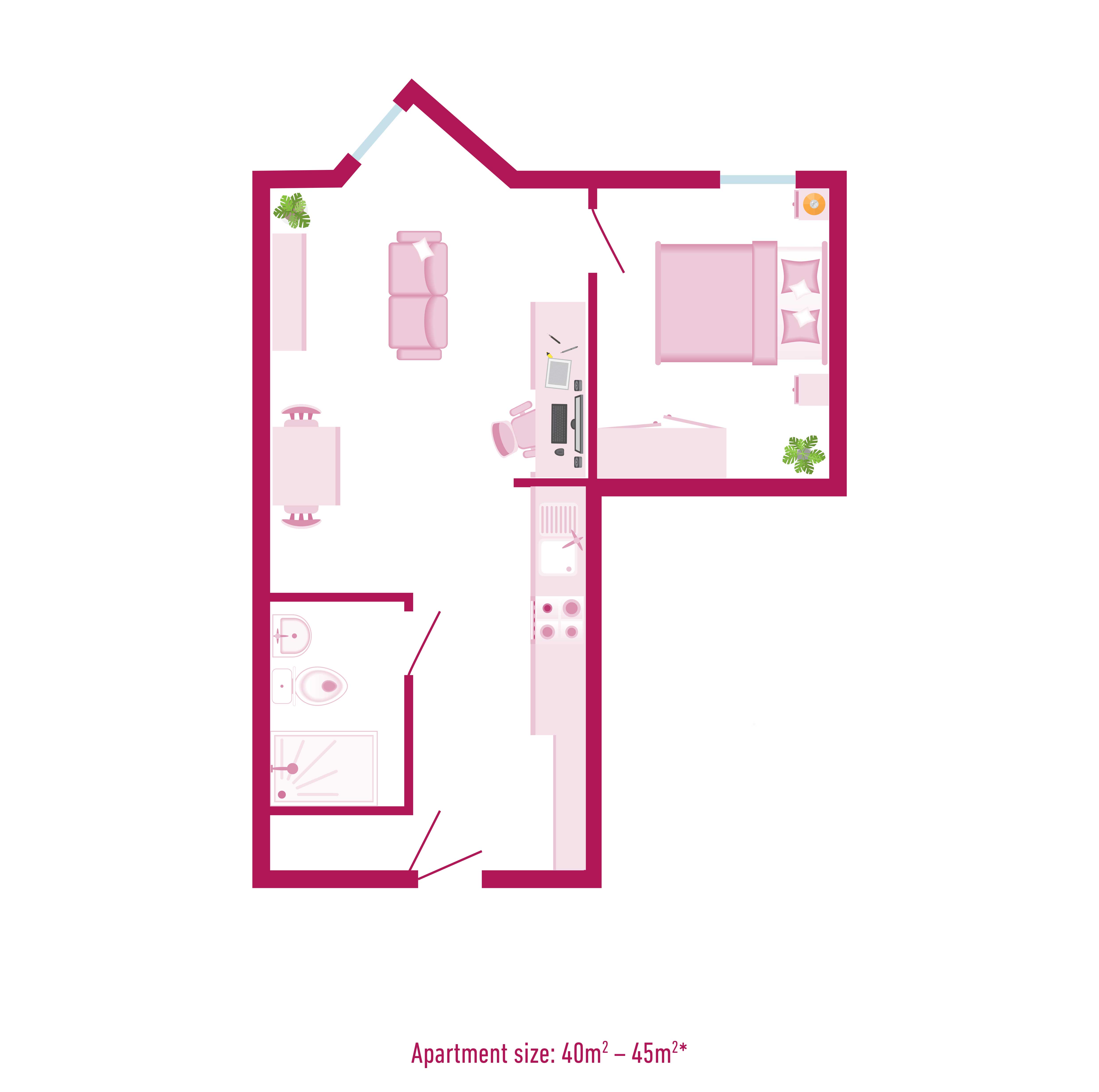  Superior One Bed  -  City Heights  - Gallery -  2
