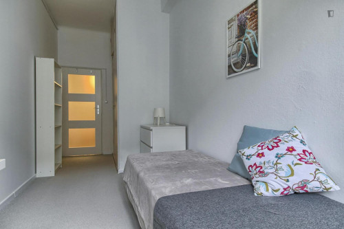 Inviting single bedroom in the Powiśle neighbourhood