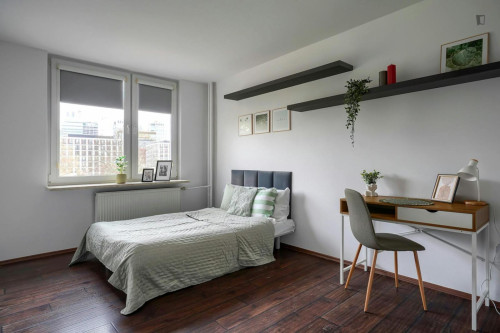 Lovely double bedroom near the centre of Warsaw