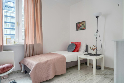 Bright single bedroom near the centre of Warsaw
