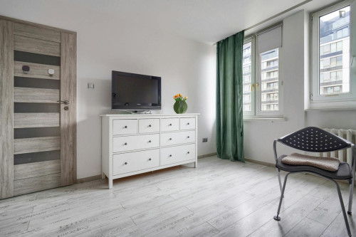 Modern double bedroom near the centre of Warsaw