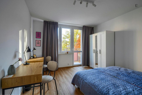 Neat twin bedroom in Saska Kępa