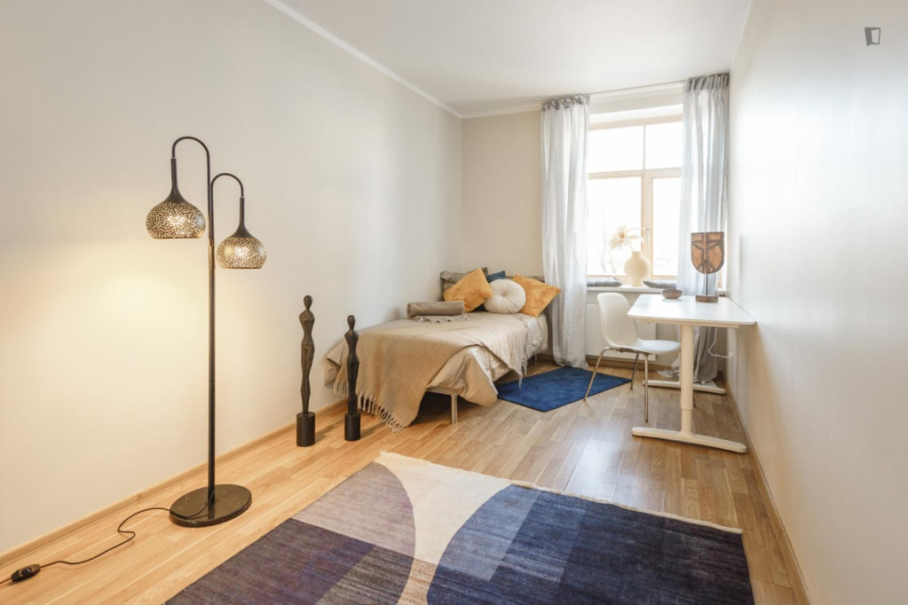 Cosy single bedroom near Riga central station