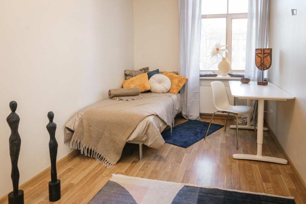 Cosy single bedroom near Riga central station