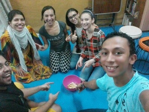 Cheerful authentic Egyptian home