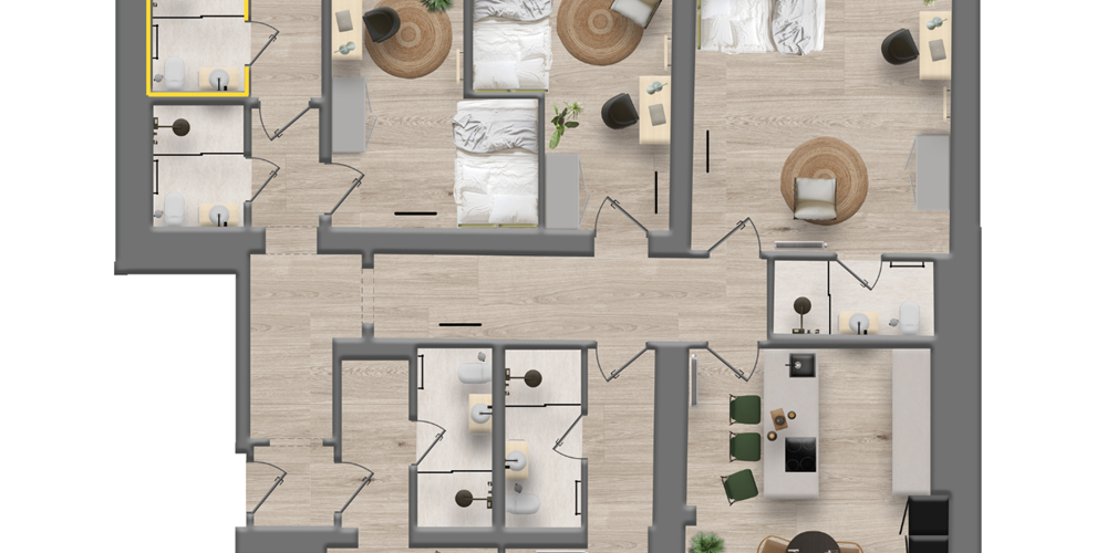  Flatshare Ensuite - 201A  -  Aachen Theaterplatz  - Gallery -  4