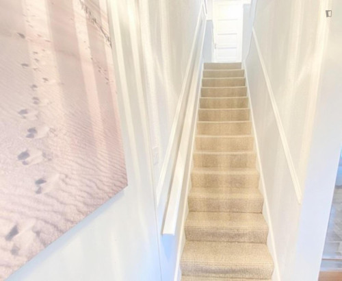 Bed in a pleasant twin female bedroom, near University College Cork