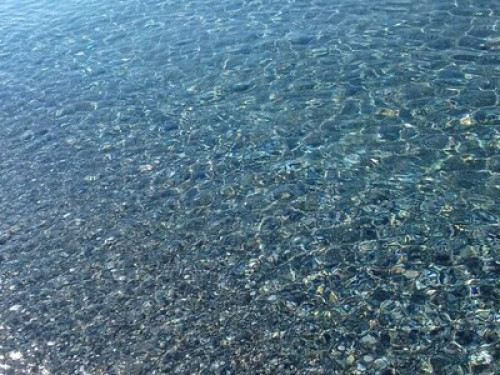 a sunny huse in front of the sea