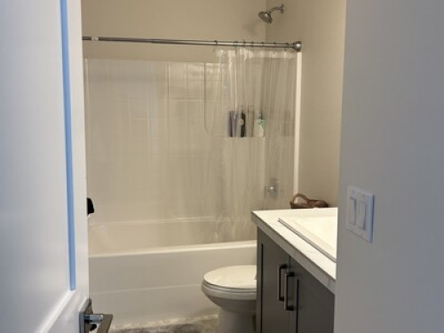 One bedroom with full bath