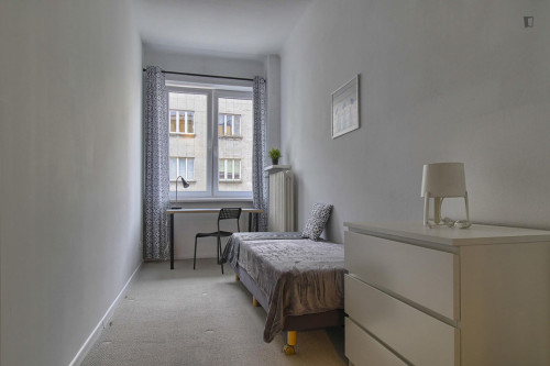Pleasant single bedroom near the University of Warsaw