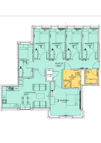  Flat 15  -  Stepney Lane, Anolha House  - Gallery -  2