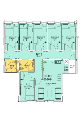  Flat 4  -  Stepney Lane, Anolha House  - Gallery -  2