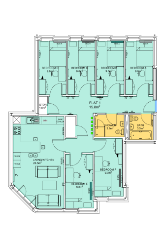  Flat 1  -  Stepney Lane, Anolha House  - Gallery -  2