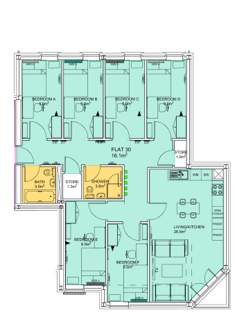  Flat 30  -  Stepney Lane, Anolha House  - Gallery -  2