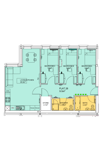  Flat 28  -  Stepney Lane, Anolha House  - Gallery -  2