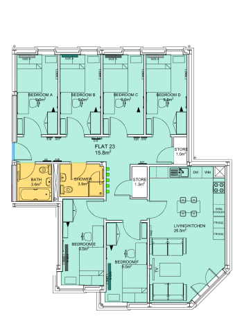  Flat 23  -  Stepney Lane, Anolha House  - Gallery -  5