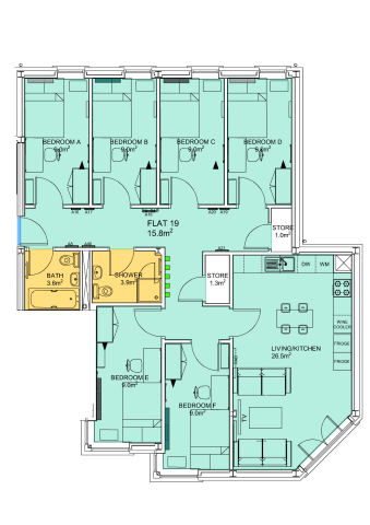  Flat 19  -  Stepney Lane, Anolha House  - Gallery -  2