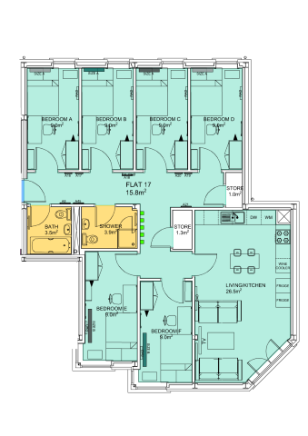  Flat 17  -  Stepney Lane, Anolha House  - Gallery -  2