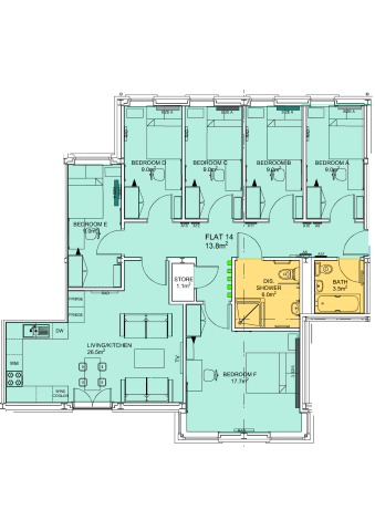  Flat 14  -  Stepney Lane, Anolha House  - Gallery -  4