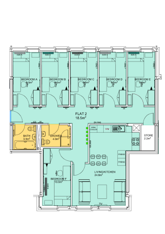  Flat 2  -  Stepney Lane, Anolha House  - Gallery -  2