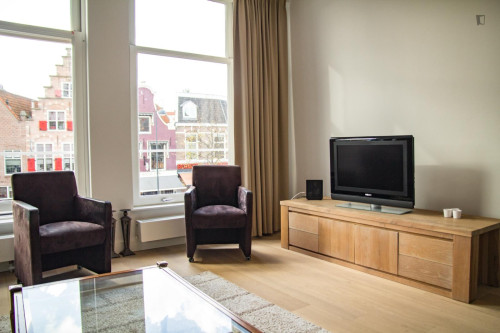Beautiful 1-bedroom apartment with a great balcony, in the centre of Haarlem