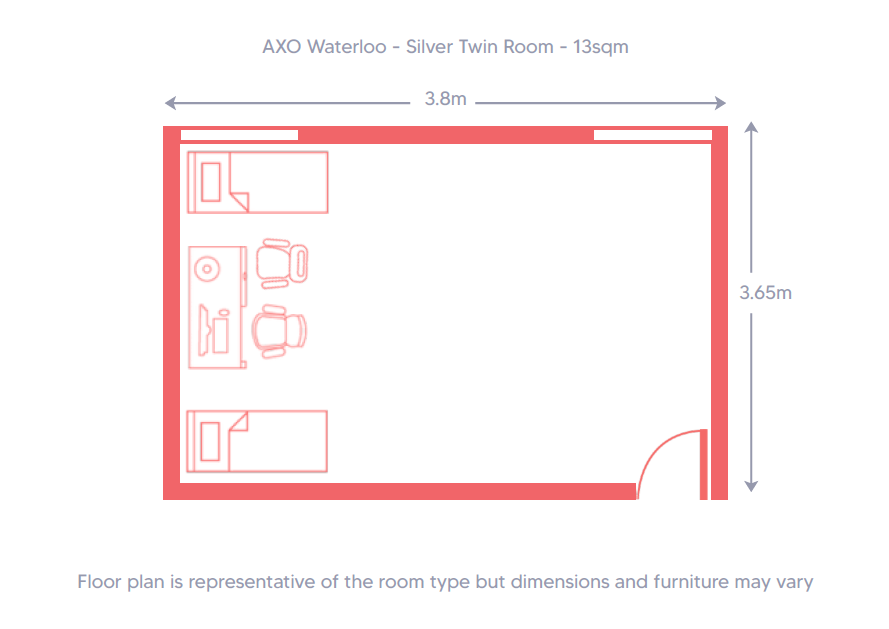  Silver Twin Room  -  AXO Waterloo  - Gallery -  10