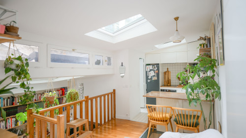 Bright, secure, and quiet loft with office, just a stone's throw from Montmartre