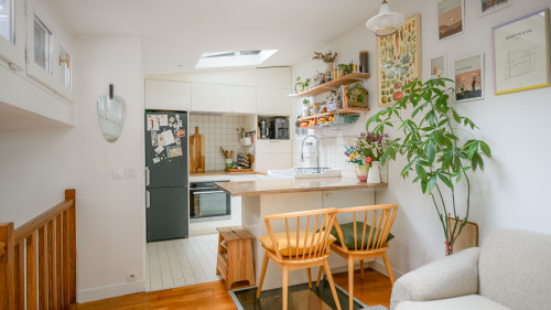 Bright, secure, and quiet loft with office, just a stone's throw from Montmartre