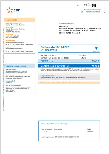 New and carefully furnished three-room apartment with a wonderful view of Paris