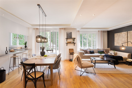 3 bedrooms, balcony and office in Auteuil