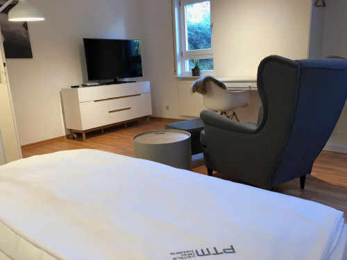 Fully furnished studio with garage and own terrace