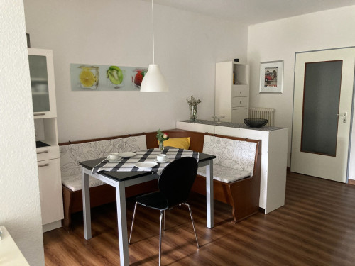 Very nice, well-kept, lovingly furnished one-room apartment with underground parking space in a top location in Münster for 1-2 people