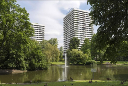Bright 1,5 Room apartment 10th floor in Plaza Residence, direct in garden, in Gelsenkirchen