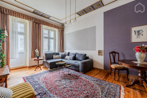 Stylish Art Nouveau Apartment with Balcony in Central Location
