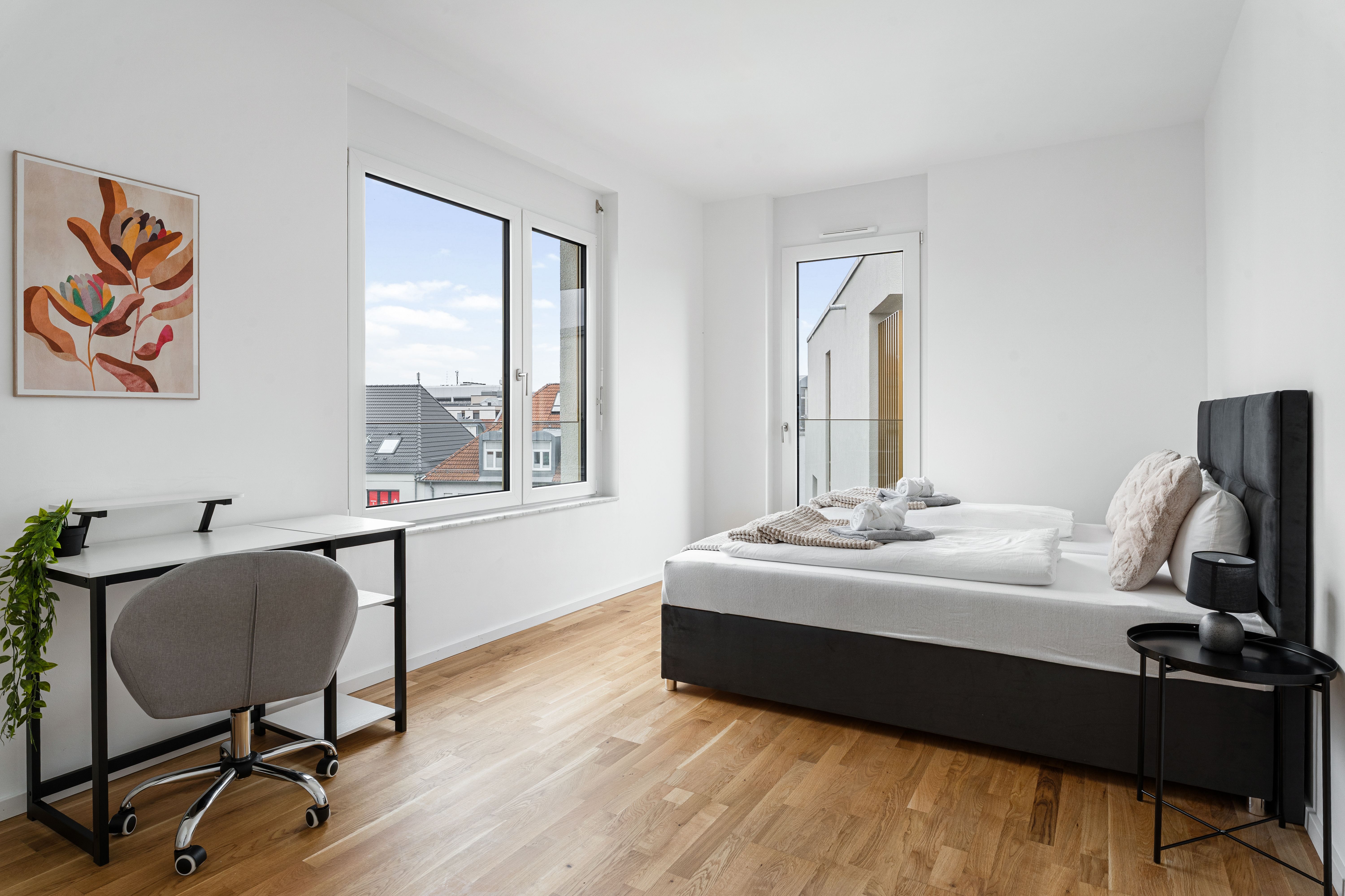 Fashionable 4-Room Apartment ART DECÓ I Balcony I Family-Friendly I Next To Mercedes & US Army I Kit - Fashionable 4-Room Apartment ART DECÓ I Balcony I Family-friendly I next to Mercedes & US Army I Kitchen I Home Office - Gallery - 16