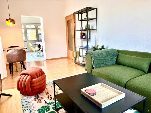 Modern 2-room apartment with balcony in Dresden-Pieschen - High-quality furnishings, central location