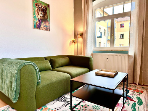 Modern 2-room apartment with balcony in Dresden-Pieschen - High-quality furnishings, central location