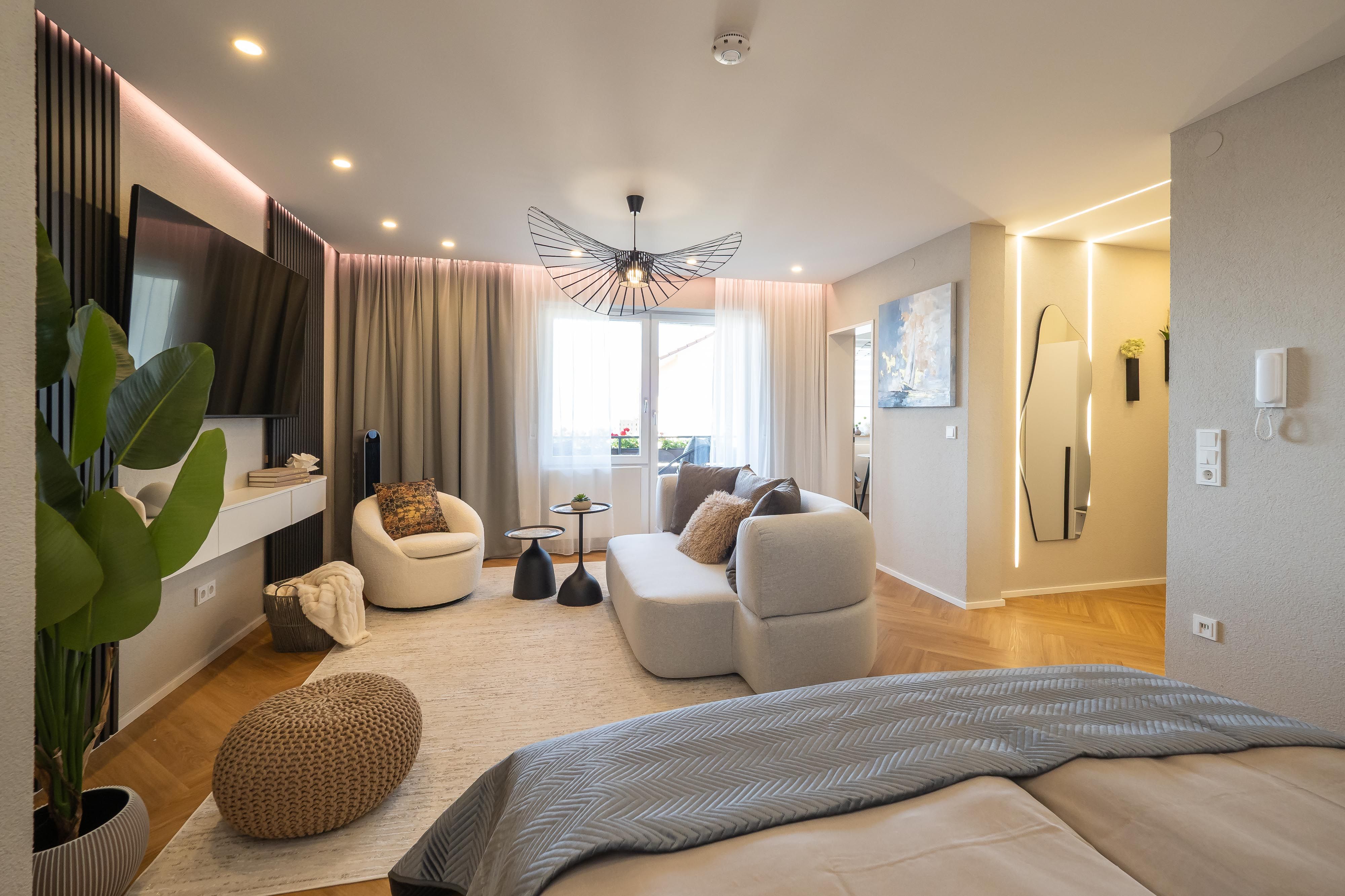 Übersetzung (Englisch): Panorama Apartment Meersburg – Boutique-Inspired Design & Smart Living - 25