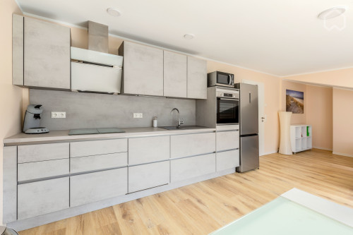 Bright, modern apartment with high quality kitchen and balcony in Aachen
