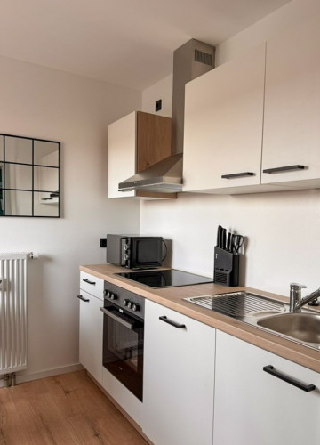 Modern, perfect apartment in Aschaffenburg with underground car parking area and Netflix