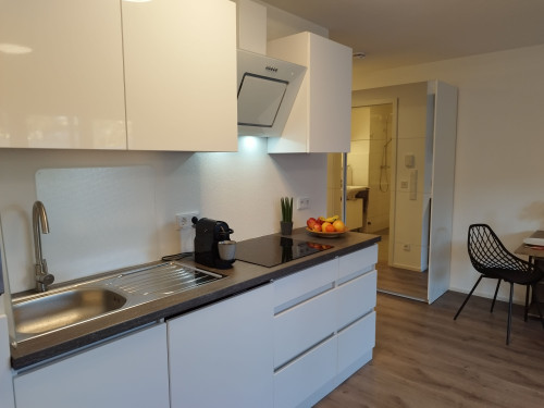 Newly furnished new building bright with garden centrally located near S-Bahn incl. fiber optic connection