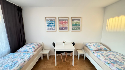2-room apartment for workers with single beds – private kitchen and bathroom - Gallery - 5