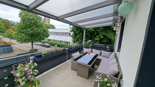 Renovated and furnished 2 room apartment including terrace near the clinic - Gallery - 12