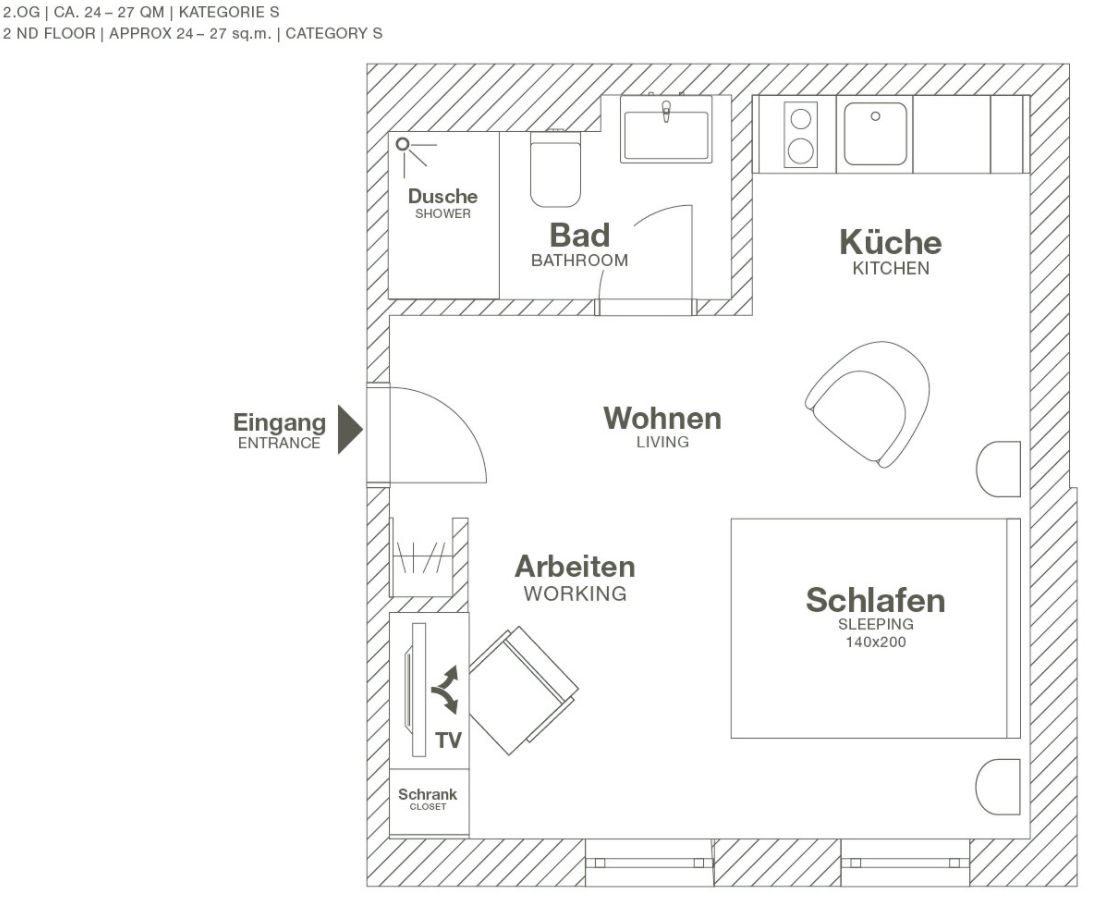 Studio Apartment In Wolfsburg, Near The VW-Factory - Studio Apartment in Wolfsburg, near the VW-Factory - Gallery - 3